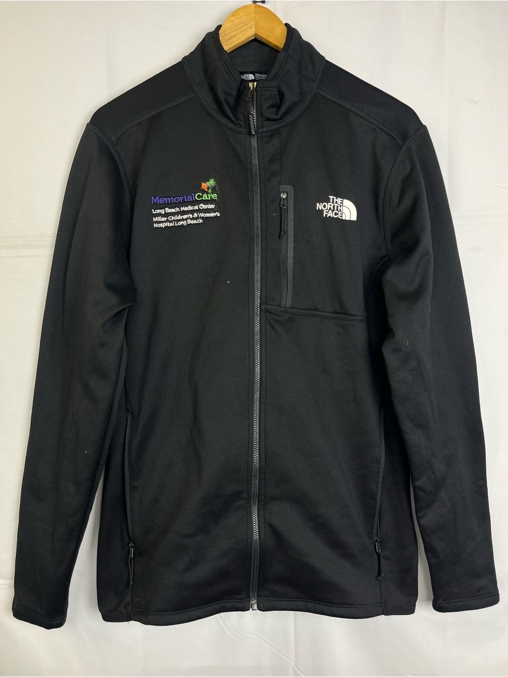 The North Face black fleece jacket size S men’s with company logo
